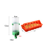 Maxbell Food and Water Feeder Set Cage Hanging feed Bucket for Small Animals Rabbit Large