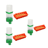 Maxbell Food and Water Feeder Set Cage Hanging feed Bucket for Small Animals Rabbit Large