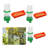 Maxbell Food and Water Feeder Set Cage Hanging feed Bucket for Small Animals Rabbit Large