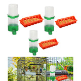 Maxbell Food and Water Feeder Set Cage Hanging feed Bucket for Small Animals Rabbit Large