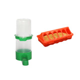 Maxbell Food and Water Feeder Set Cage Hanging feed Bucket for Small Animals Rabbit Large
