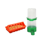 Maxbell Food and Water Feeder Set Cage Hanging feed Bucket for Small Animals Rabbit Medium