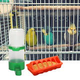 Maxbell Food and Water Feeder Set Cage Hanging feed Bucket for Small Animals Rabbit Medium