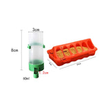 Maxbell Food and Water Feeder Set Cage Hanging feed Bucket for Small Animals Rabbit Small