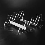 Maxbell Non Slip Computer Keyboard Riser Acrylic Transparent for Working Gaming