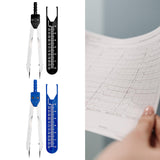Maxbell Ecg Caliper Durable with Protector Cover for Nursing Measuring Tool Black