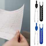 Maxbell Ecg Caliper Durable with Protector Cover for Nursing Measuring Tool Black