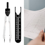 Maxbell Ecg Caliper Durable with Protector Cover for Nursing Measuring Tool Black