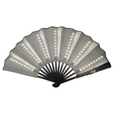 Maxbell LED Folding Fan Supplies Fittings Night Show for Party Christmas White