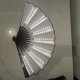 Maxbell LED Folding Fan Supplies Fittings Night Show for Party Christmas White