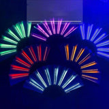 Maxbell LED Folding Fan Supplies Fittings Night Show for Party Christmas Blue