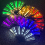Maxbell LED Folding Fan Supplies Fittings Night Show for Party Christmas Pink