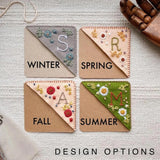 Maxbell Handmade Corner Bookmark Corner Book Marks Page Clip for Kids Men Gifts Letter R