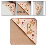 Maxbell Handmade Corner Bookmark Corner Book Marks Page Clip for Kids Men Gifts Letter R