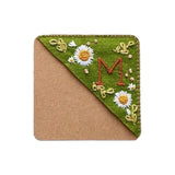 Maxbell Handmade Corner Bookmark Corner Book Marks Page Clip for Kids Men Gifts Letter M