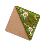 Maxbell Handmade Corner Bookmark Corner Book Marks Page Clip for Kids Men Gifts Letter M