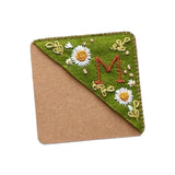 Maxbell Handmade Corner Bookmark Corner Book Marks Page Clip for Kids Men Gifts Letter M