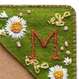 Maxbell Handmade Corner Bookmark Corner Book Marks Page Clip for Kids Men Gifts Letter M