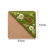 Maxbell Handmade Corner Bookmark Corner Book Marks Page Clip for Kids Men Gifts Letter M