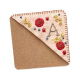 Maxbell Handmade Corner Bookmark Corner Book Marks Page Clip for Kids Men Gifts Letter A