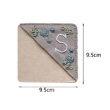 Maxbell Handmade Corner Bookmark Corner Book Marks Page Clip for Kids Men Gifts Letter S