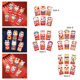 Maxbell 6 Pieces Chinese New Year Red Envelopes Chinese Hongbao Paper for Party Style A