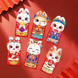 Maxbell 6 Pieces Chinese New Year Red Envelopes Chinese Hongbao Paper for Party Style B