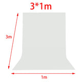 Maxbell 300x100cm Backdrop Photography Screen Accessory Professional Good Workmanship White