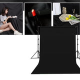 Maxbell 300x100cm Backdrop Photography Screen Accessory Professional Good Workmanship Black