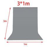 Maxbell 300x100cm Backdrop Photography Screen Accessory Professional Good Workmanship Grey