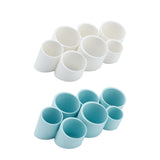 Maxbell Makeup Brush Storage Rack 7 hole Pencil Dispenser for Home Office Kids White