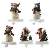 Maxbell Christmas Snowman Sock Hook Scene Layout Accessories for Bedroom Bookshelf A