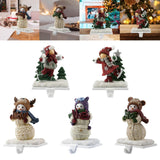 Maxbell Christmas Snowman Sock Hook Scene Layout Accessories for Bedroom Bookshelf A