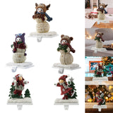Maxbell Christmas Snowman Sock Hook Scene Layout Accessories for Bedroom Bookshelf A