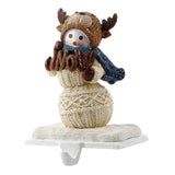 Maxbell Christmas Snowman Sock Hook Scene Layout Accessories for Bedroom Bookshelf A
