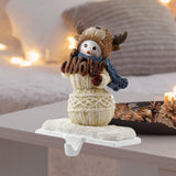 Maxbell Christmas Snowman Sock Hook Scene Layout Accessories for Bedroom Bookshelf A