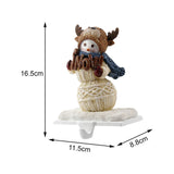 Maxbell Christmas Snowman Sock Hook Scene Layout Accessories for Bedroom Bookshelf A