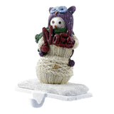 Maxbell Christmas Snowman Sock Hook Scene Layout Accessories for Bedroom Bookshelf B