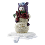 Maxbell Christmas Snowman Sock Hook Scene Layout Accessories for Bedroom Bookshelf B
