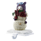 Maxbell Christmas Snowman Sock Hook Scene Layout Accessories for Bedroom Bookshelf B