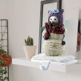 Maxbell Christmas Snowman Sock Hook Scene Layout Accessories for Bedroom Bookshelf B