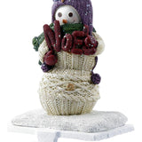 Maxbell Christmas Snowman Sock Hook Scene Layout Accessories for Bedroom Bookshelf B