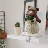 Maxbell Christmas Snowman Sock Hook Scene Layout Accessories for Bedroom Bookshelf C