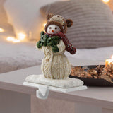 Maxbell Christmas Snowman Sock Hook Scene Layout Accessories for Bedroom Bookshelf C