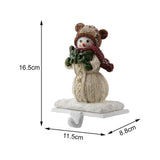 Maxbell Christmas Snowman Sock Hook Scene Layout Accessories for Bedroom Bookshelf C