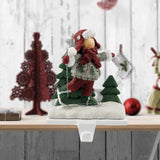 Maxbell Christmas Snowman Sock Hook Scene Layout Accessories for Bedroom Bookshelf D