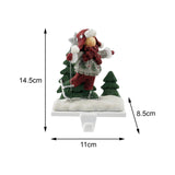 Maxbell Christmas Snowman Sock Hook Scene Layout Accessories for Bedroom Bookshelf D
