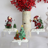 Maxbell Christmas Snowman Sock Hook Scene Layout Accessories for Bedroom Bookshelf E