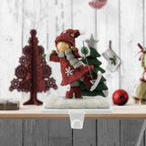 Maxbell Christmas Snowman Sock Hook Scene Layout Accessories for Bedroom Bookshelf E