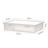 Maxbell File Container Box Transparent Dustproof for Documents Project Case School S